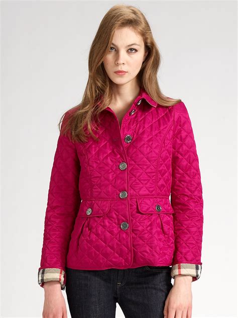 burberry brit pink motorcycle jacket|Burberry Brit denim jacket.